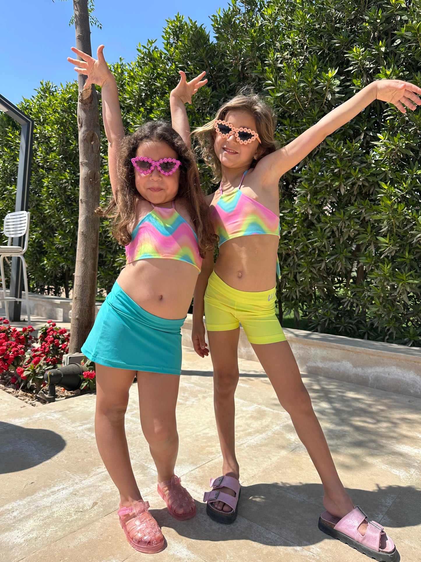 Turquoise skirt (cache maillot)