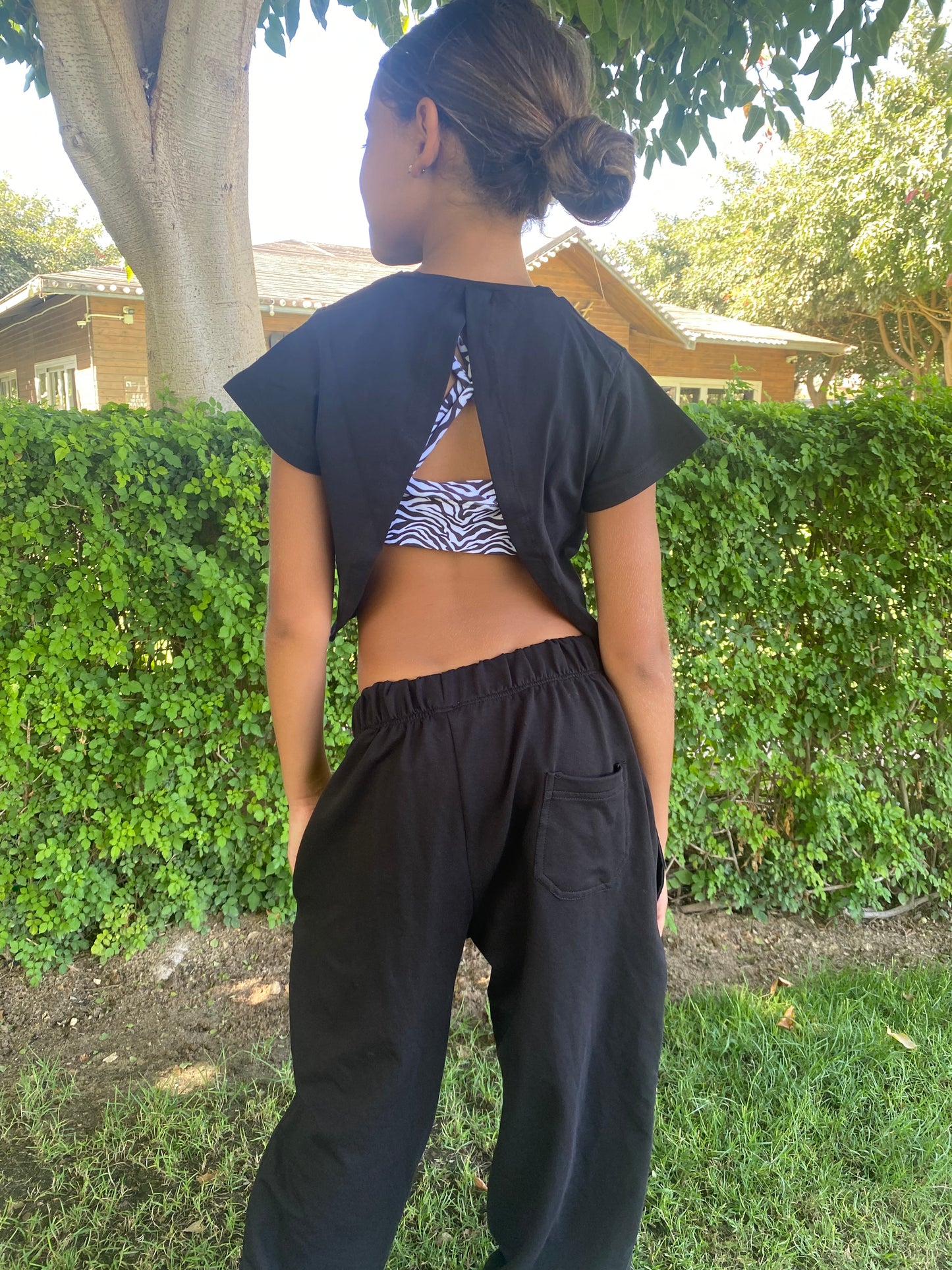Open back basic T