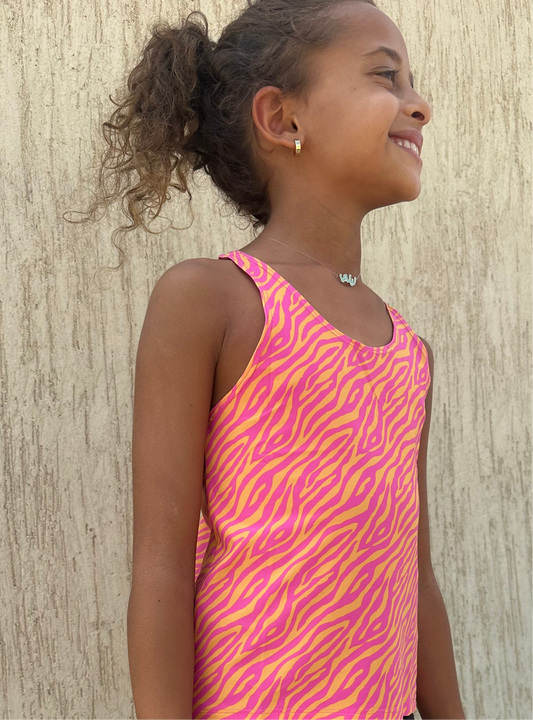 Muscle top (Pink & Orange)