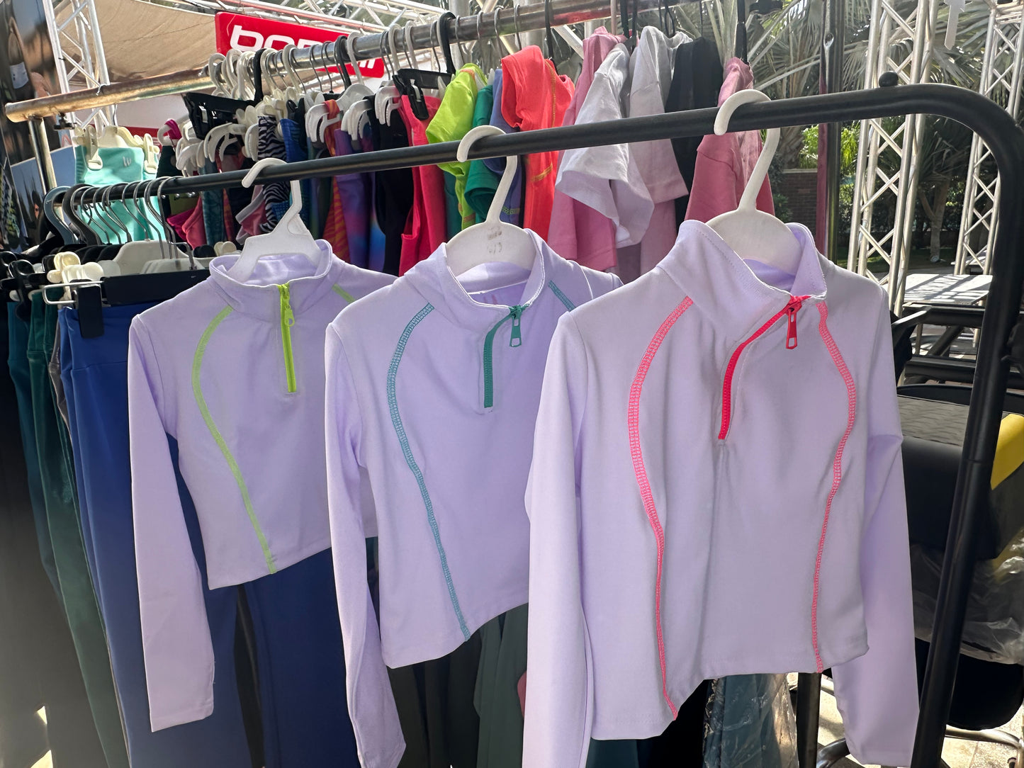 White long sleeve top