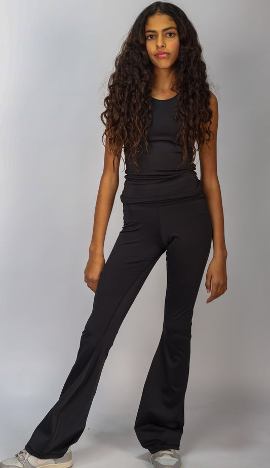 ForHer Compressive Black Flare Pants