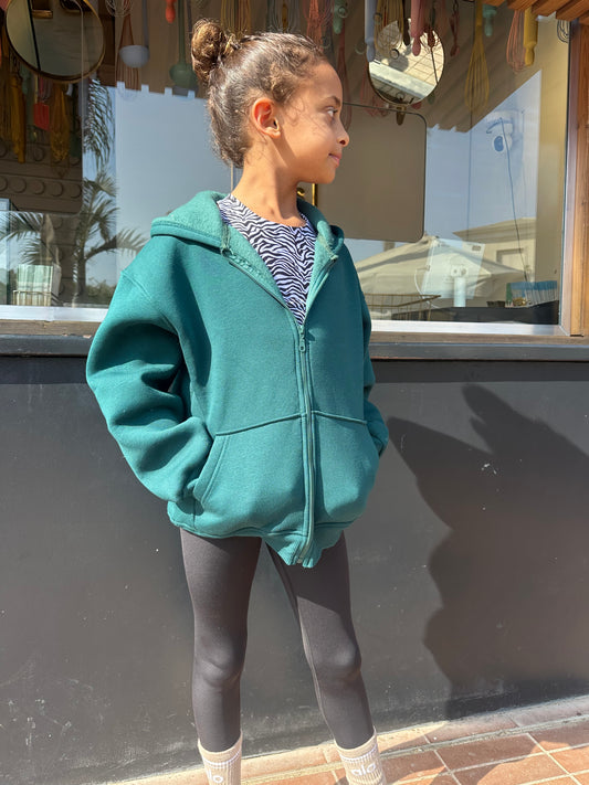 Teal fleece jacket