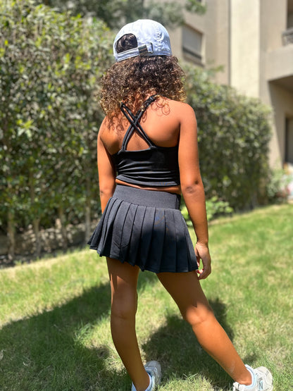 Black tennis set