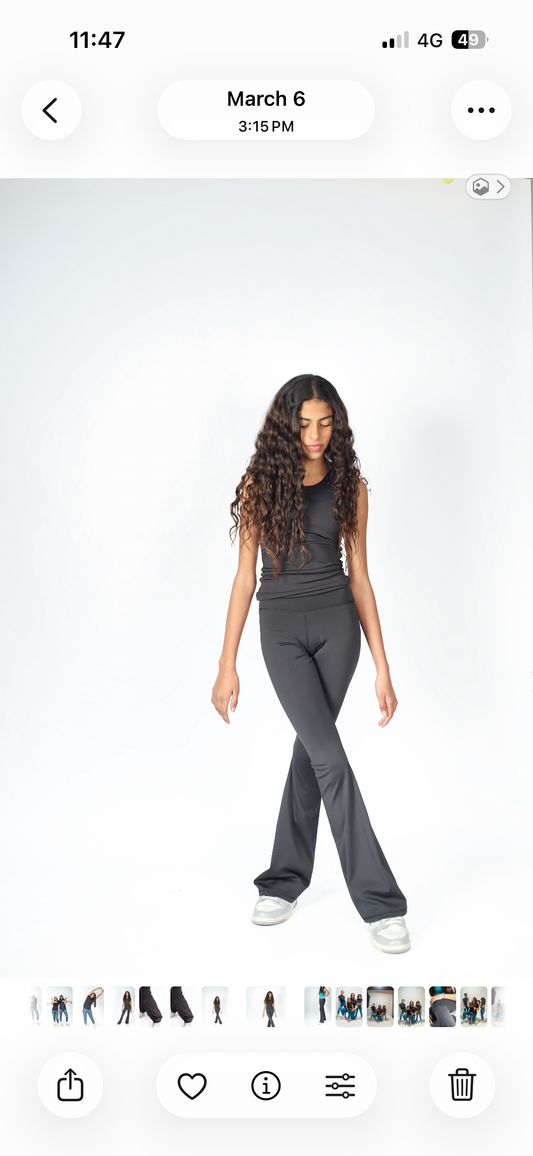ForHER Compressive Black Flare Pants