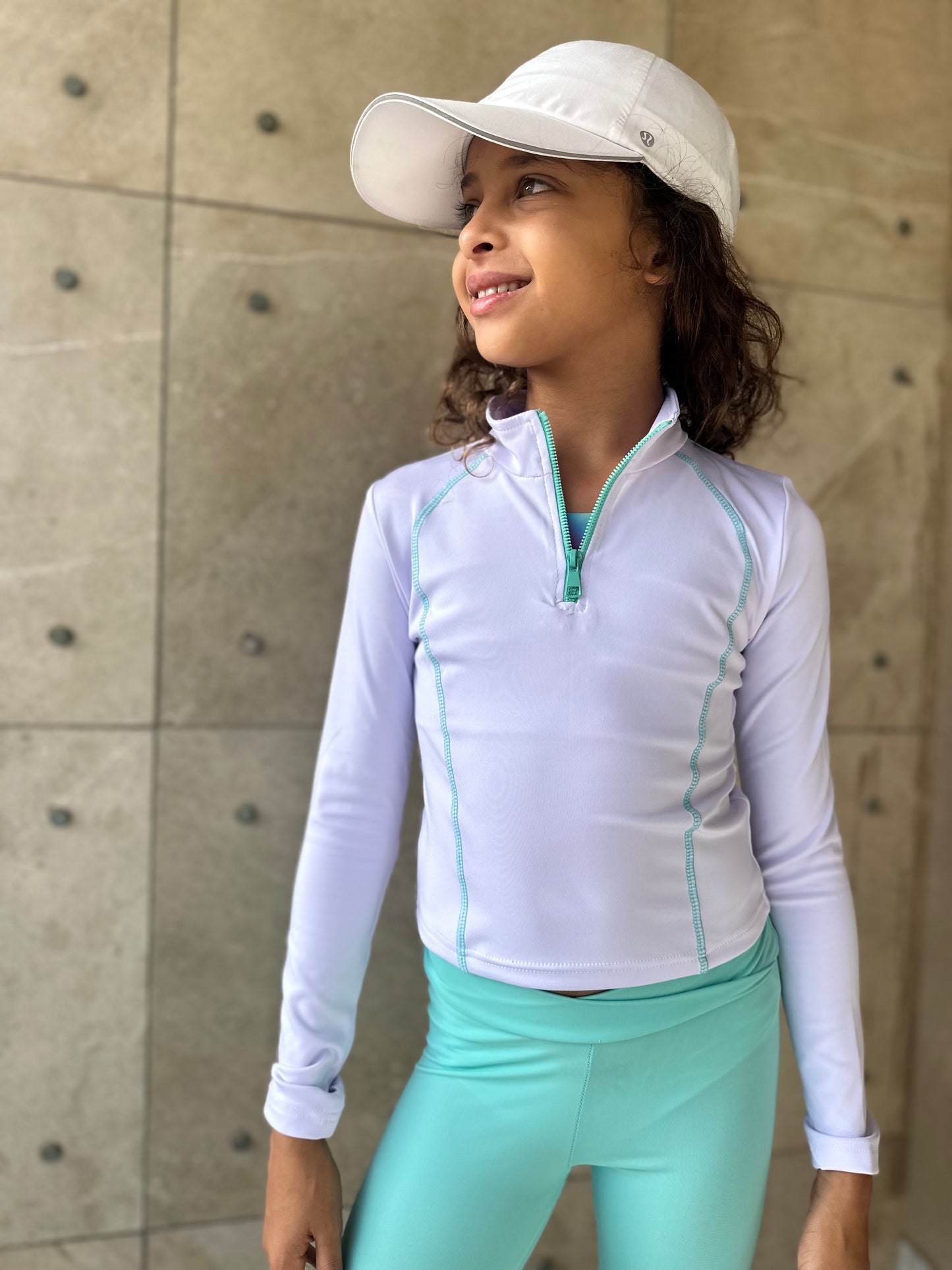 White long sleeve top