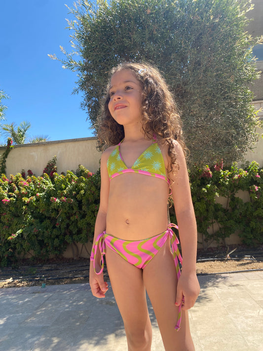 Reversible Golden hour bikini straps