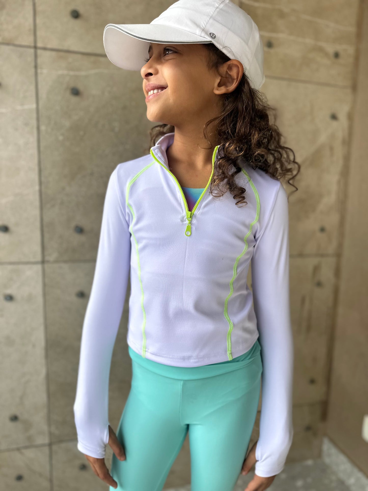 White long sleeve top