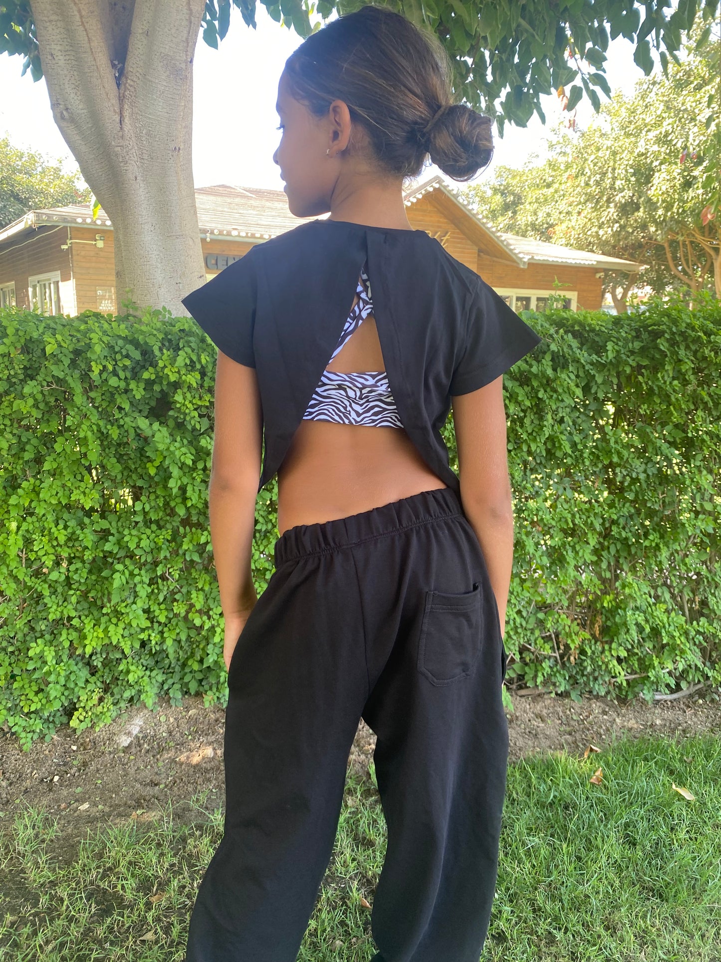Open back basic T