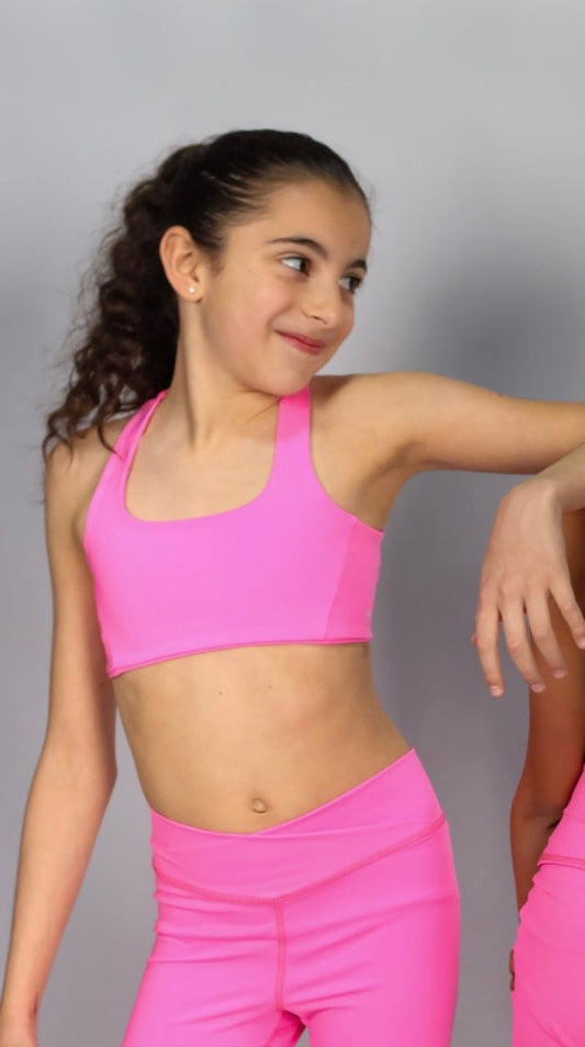 Delicate Ultra Soft Hot Pink sports bras