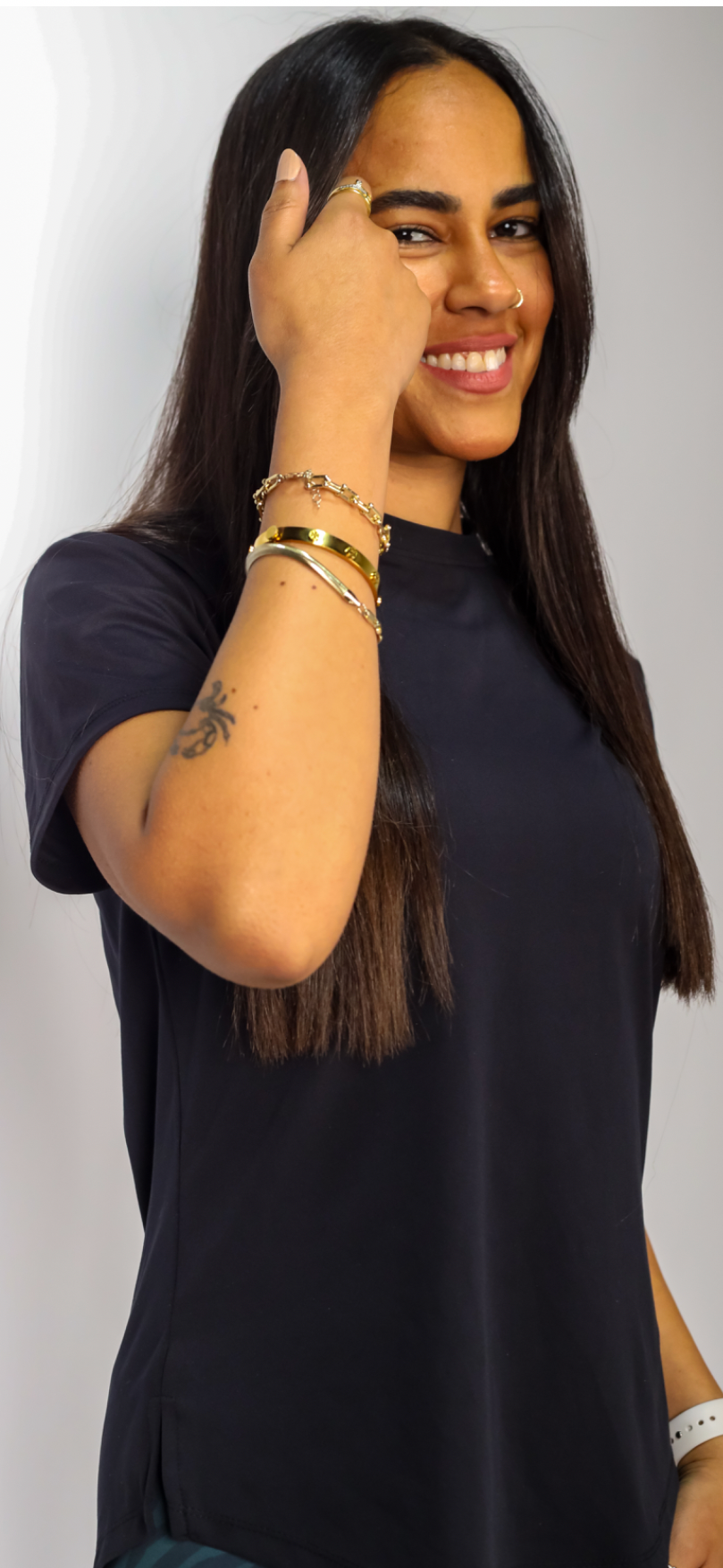 ForHer Oversized Black top