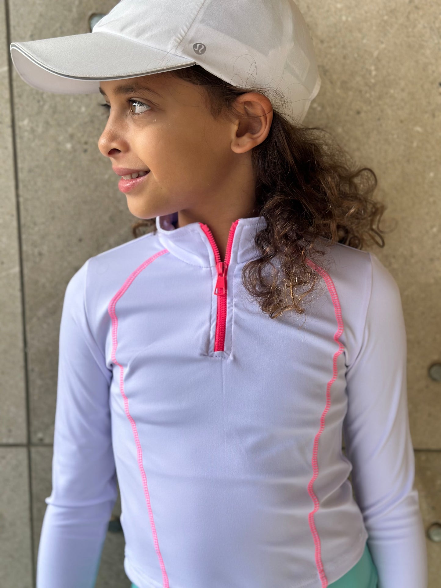 White long sleeve top