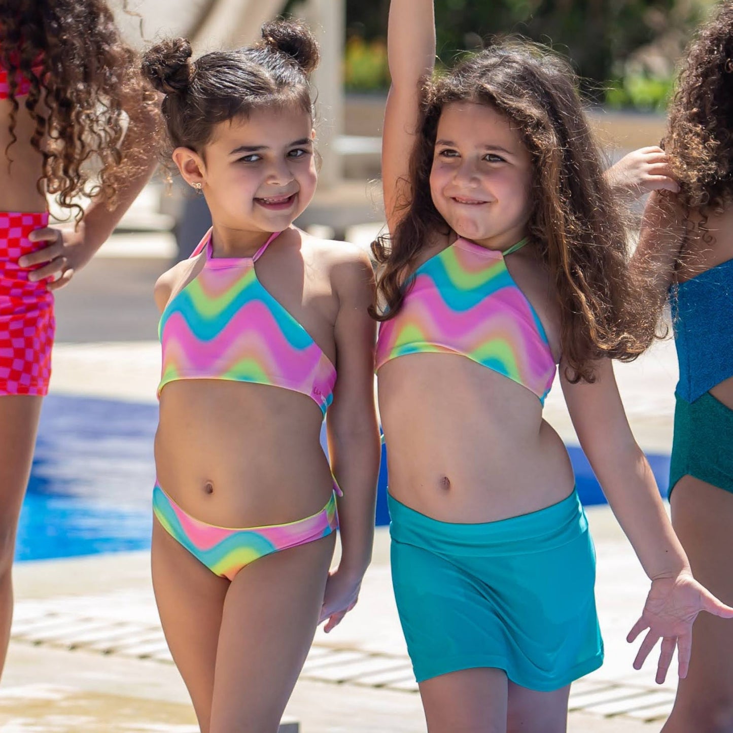 Turquoise skirt (cache maillot)