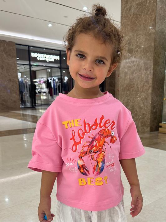 Pink Lobster Tee