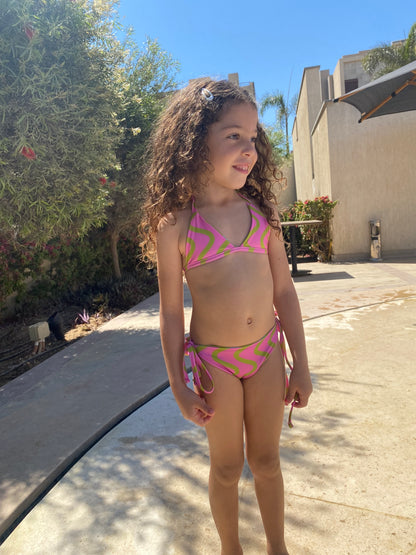 Reversible Golden hour bikini straps