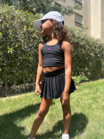 Black tennis set