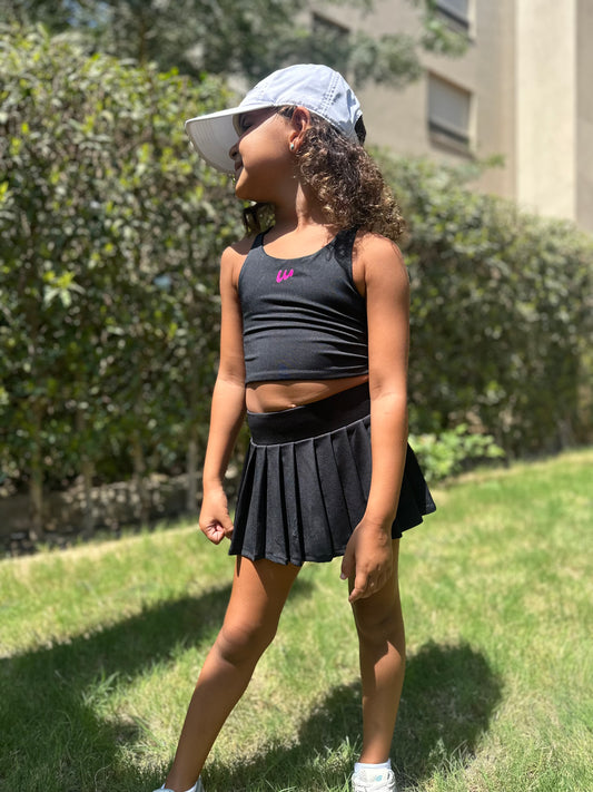 Black tennis set