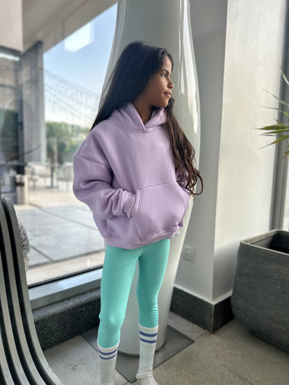 Lilac fleece hoodie