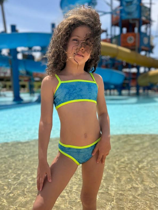 Aqua neon bikini