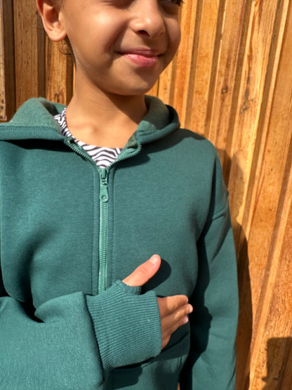 Teal fleece jacket