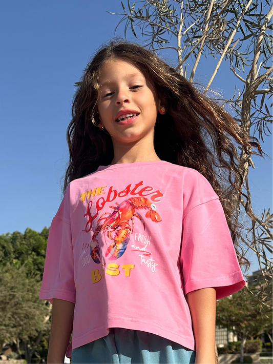 Pink Lobster Tee