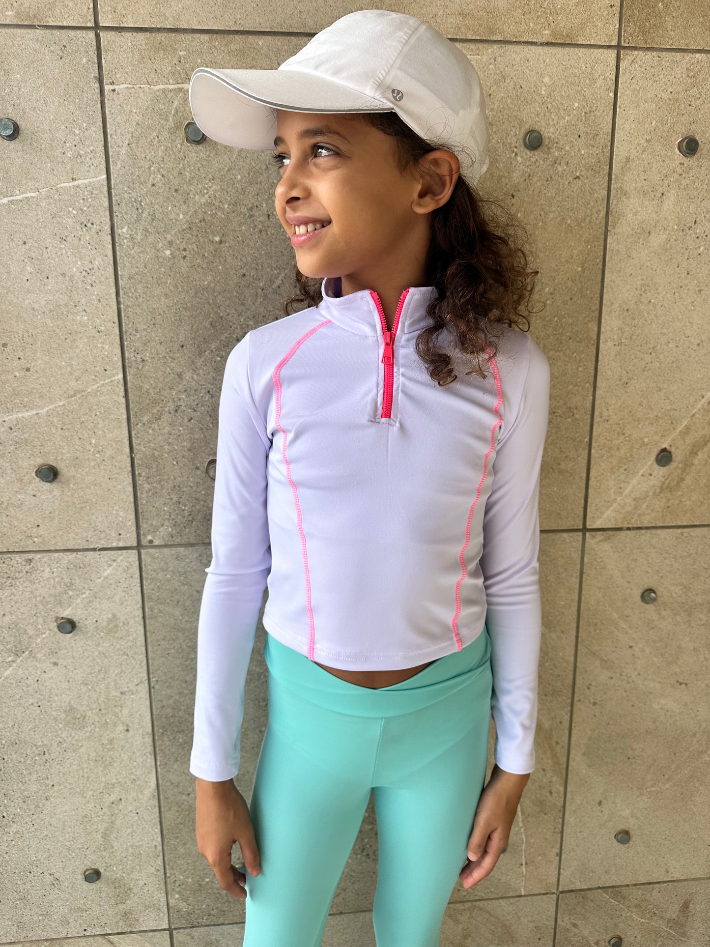 White long sleeve top