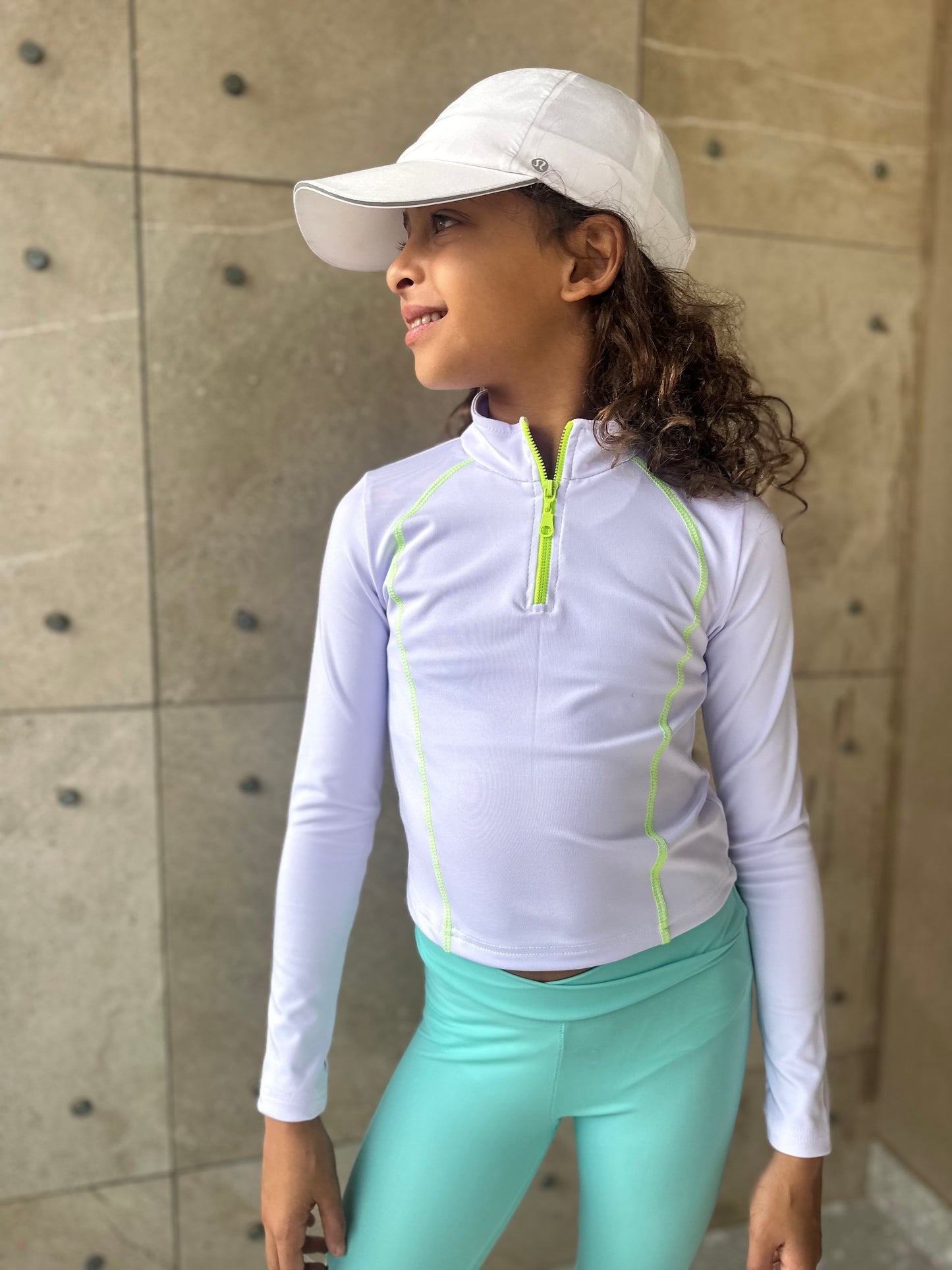 White long sleeve top