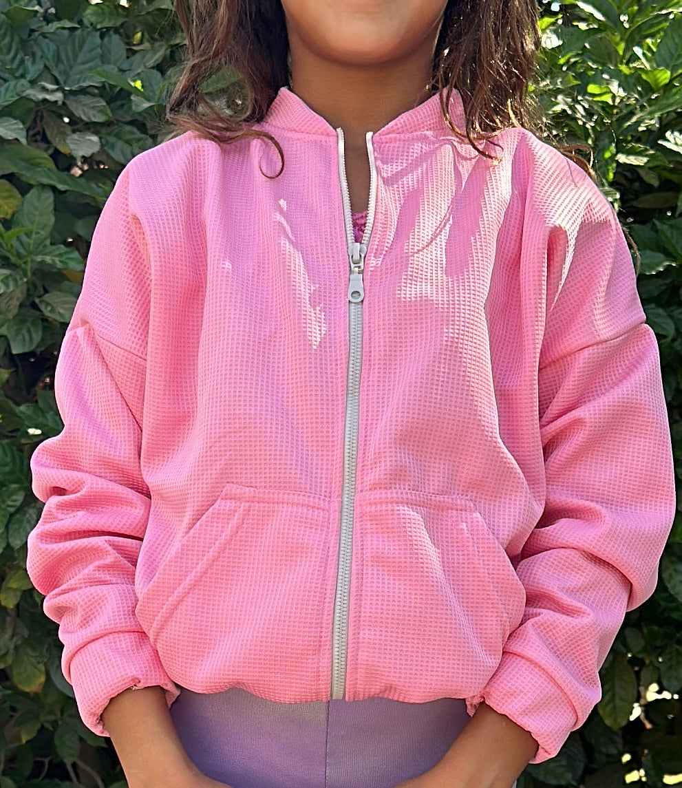 Pink light fleece jacket