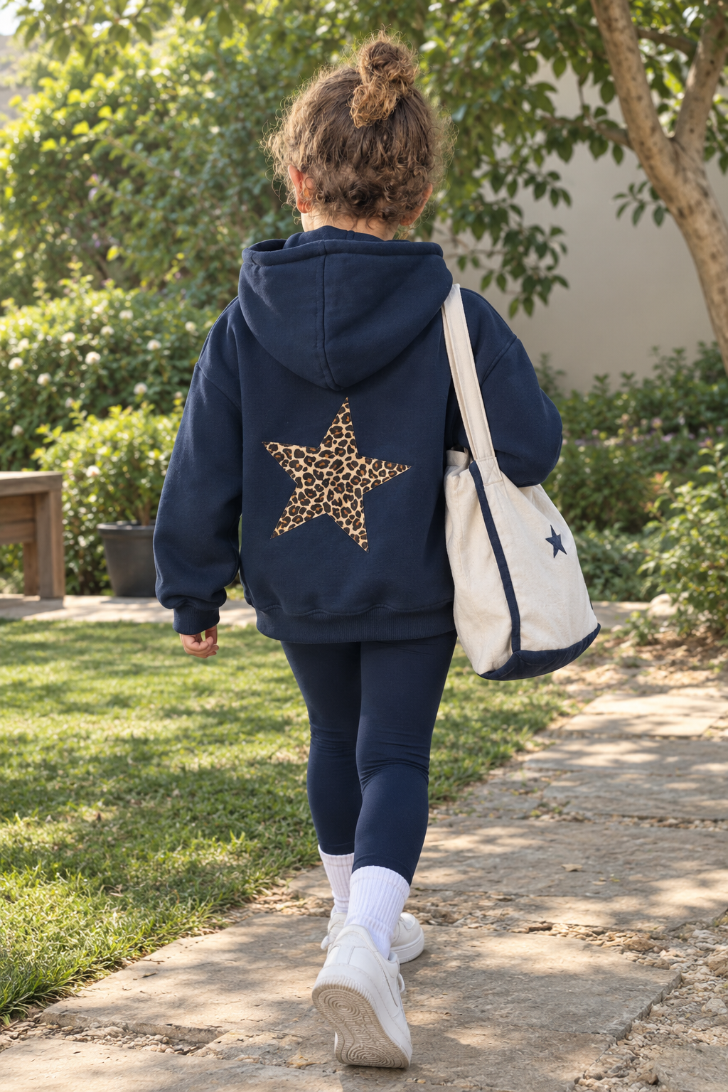 Navy blue fleece jacket