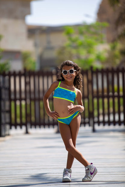 Aqua neon bikini